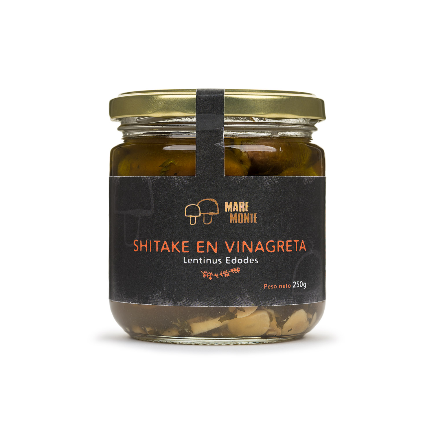 Shitake en vinagreta setas en conserva shitake